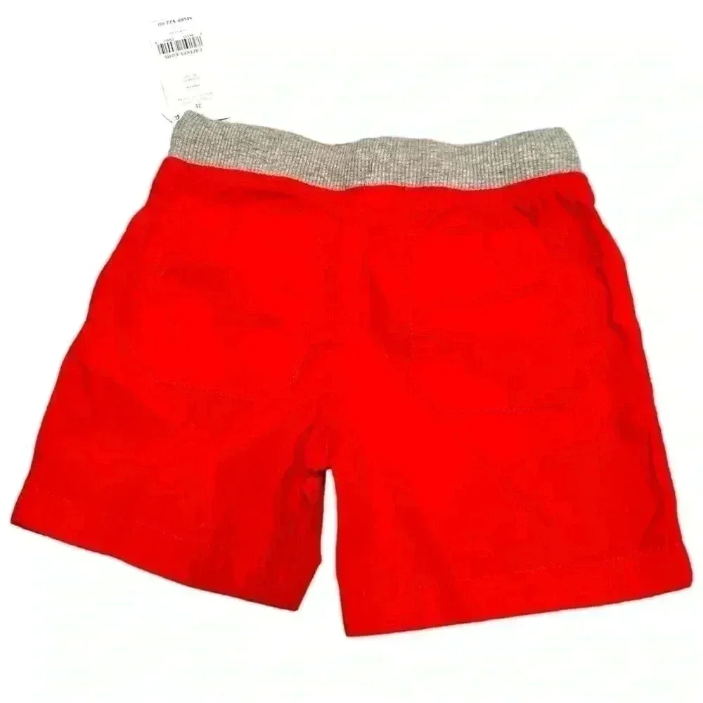 NWT CARTERS BOYS 2T TODDLER RED SHORTS